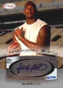 2007 SAGE - Autographs Silver #A47 JaMarcus Russell Front