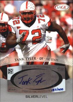 2007 SAGE - Autographs Silver #A56 Tank Tyler Front