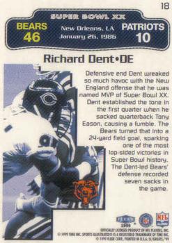 1999 Sports Illustrated #18 Richard Dent Back