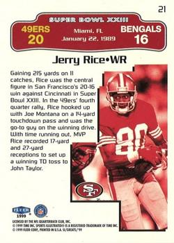 1999 Sports Illustrated #21 Jerry Rice Back