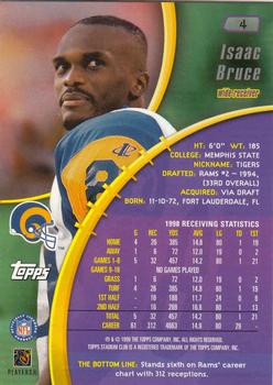 1999 Stadium Club #4 Isaac Bruce Back