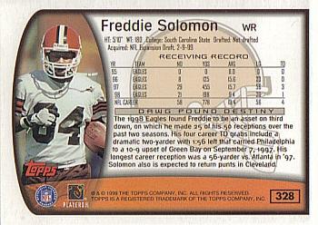 1999 Topps #328 Freddie Solomon Back