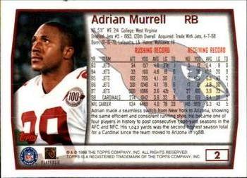 1999 Topps #2 Adrian Murrell Back
