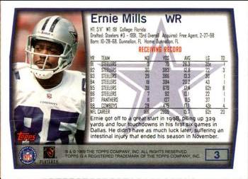 1999 Topps #3 Ernie Mills Back