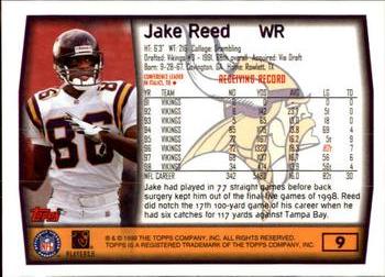 1999 Topps #9 Jake Reed Back