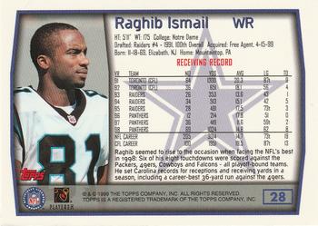 1999 Topps #28 Raghib Ismail Back