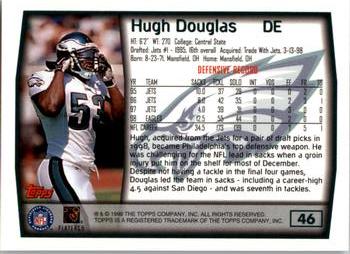 1999 Topps #46 Hugh Douglas Back