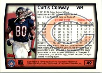 1999 Topps #49 Curtis Conway Back