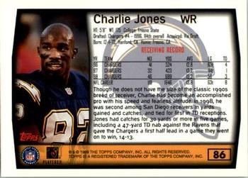 1999 Topps #86 Charlie Jones Back
