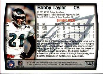 1999 Topps #143 Bobby Taylor Back