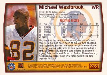 1999 Topps #262 Michael Westbrook Back