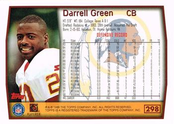 1999 Topps #298 Darrell Green Back