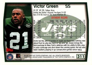 1999 Topps #311 Victor Green Back