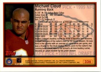 1999 Topps #336 Michael Cloud Back