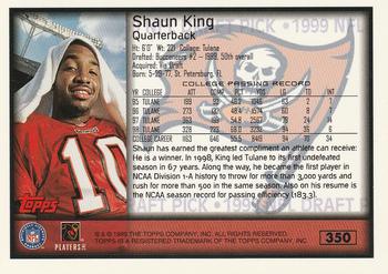 1999 Topps #350 Shaun King Back
