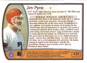 1999 Topps Chrome #132 Jim Pyne Back
