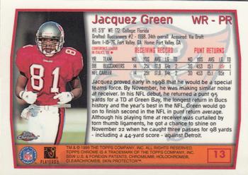 1999 Topps Chrome #13 Jacquez Green Back
