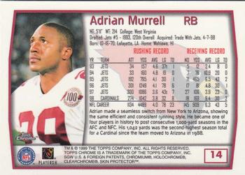 1999 Topps Chrome #14 Adrian Murrell Back