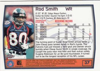1999 Topps Chrome #37 Rod Smith Back