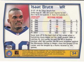 1999 Topps Chrome #54 Isaac Bruce Back
