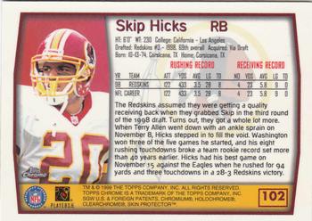 1999 Topps Chrome #102 Skip Hicks Back