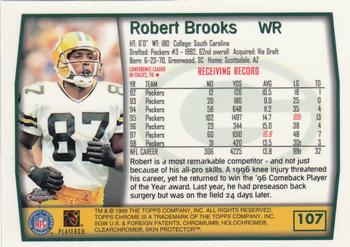 1999 Topps Chrome #107 Robert Brooks Back