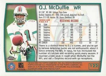 1999 Topps Chrome #122 O.J. McDuffie Back