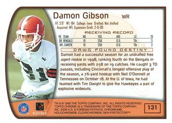 1999 Topps Chrome #131 Damon Gibson Back