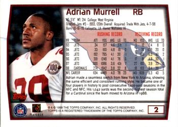 1999 Topps - Topps Collection #2 Adrian Murrell Back