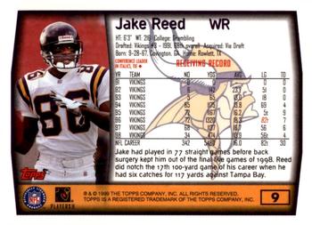 1999 Topps - Topps Collection #9 Jake Reed Back