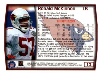 1999 Topps - Topps Collection #12 Ronald McKinnon Back