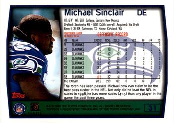 1999 Topps - Topps Collection #31 Michael Sinclair Back