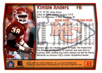 1999 Topps - Topps Collection #42 Kimble Anders Back