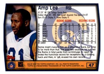 1999 Topps - Topps Collection #47 Amp Lee Back