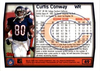 1999 Topps - Topps Collection #49 Curtis Conway Back