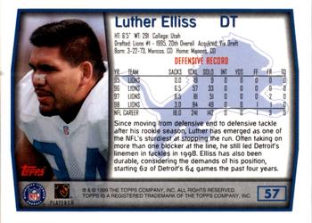 1999 Topps - Topps Collection #57 Luther Elliss Back