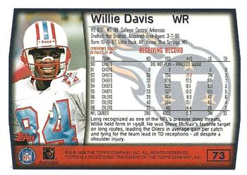 1999 Topps - Topps Collection #73 Willie Davis Back