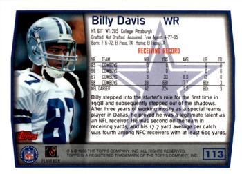 1999 Topps - Topps Collection #113 Billy Davis Back