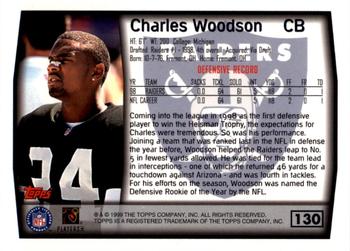 1999 Topps - Topps Collection #130 Charles Woodson Back