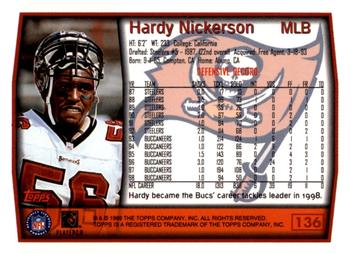 1999 Topps - Topps Collection #136 Hardy Nickerson Back