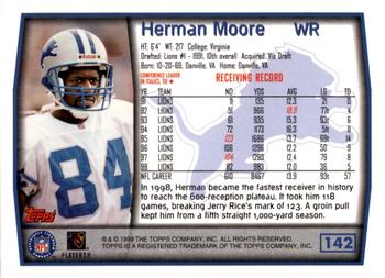 1999 Topps - Topps Collection #142 Herman Moore Back
