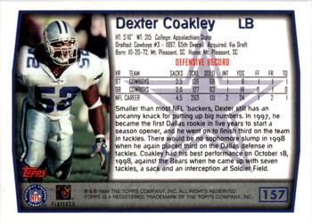 1999 Topps - Topps Collection #157 Dexter Coakley Back