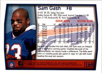 1999 Topps - Topps Collection #164 Sam Gash Back