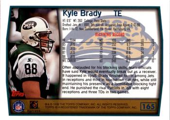 1999 Topps - Topps Collection #165 Kyle Brady Back