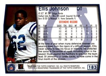 1999 Topps - Topps Collection #183 Ellis Johnson Back