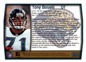 1999 Topps - Topps Collection #204 Tony Boselli Back