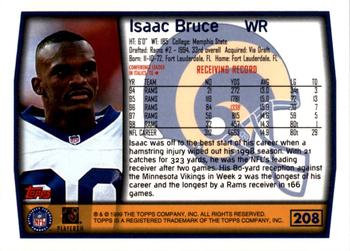 1999 Topps - Topps Collection #208 Isaac Bruce Back