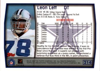 1999 Topps - Topps Collection #214 Leon Lett Back