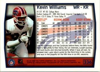 1999 Topps - Topps Collection #236 Kevin Williams Back