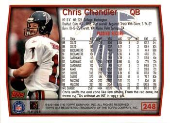 1999 Topps - Topps Collection #248 Chris Chandler Back